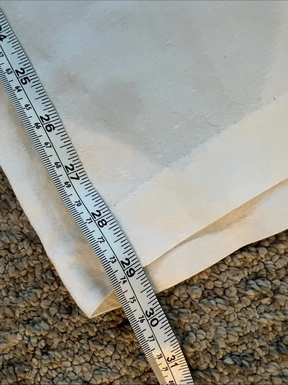 H&M White Wide-Leg Linen-Blend Pants